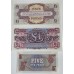 GREAT BRITIAN UK 1966 . TEN 10 SHILLINGS BANKNOTE and MILITARY NOTES
